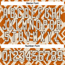 Загрузить изображение в средство просмотра галереи, Custom Cream Texas Orange-Brown 3D Pattern Tribal Indigenous Grunge Geometric Splash Hockey Lace Neck Jersey
