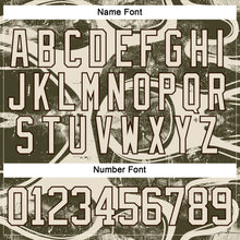 Загрузить изображение в средство просмотра галереи, Custom Cream Olive Brown-Burgundy 3D Pattern Tribal Indigenous Grunge Splash Hockey Lace Neck Jersey
