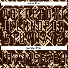 Загрузить изображение в средство просмотра галереи, Custom Brown City Cream 3D Pattern Tribal Indigenous Grunge Geometric Splash Hockey Lace Neck Jersey
