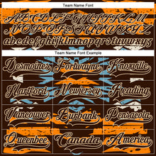 Загрузить изображение в средство просмотра галереи, Custom Brown Bay Orange Blue-City Cream 3D Pattern Tribal Indigenous Grunge Splash Hockey Lace Neck Jersey
