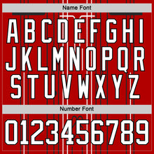 Charger l'image dans la galerie, Custom Red White-Black 3D Pattern Abstract Carolina Inspired Line Hockey Lace Neck Jersey
