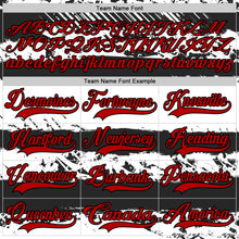 Laden Sie das Bild in den Galerie-Viewer, Custom White Red-Black 3D Pattern Abstract Detroit Inspired Line Hockey Lace Neck Jersey
