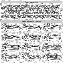 Laden Sie das Bild in den Galerie-Viewer, Custom White Black-Gold 3D Pattern Foodie Fast Food Hockey Lace Neck Jersey
