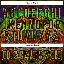 Загрузить изображение в средство просмотра галереи, Custom Brown Neon Green Red-Blue 3D Pattern Trippy Psychedelic Hockey Lace Neck Jersey
