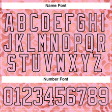 Загрузить изображение в средство просмотра галереи, Custom Light Pink Black 3D Pattern Leopard Print Neon Hockey Lace Neck Jersey
