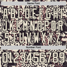 Загрузить изображение в средство просмотра галереи, Custom Cream Black-Pink 3D Pattern Tiger Print Hockey Lace Neck Jersey
