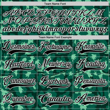 Загрузить изображение в средство просмотра галереи, Custom Green Black-White 3D Pattern Leopard Print Hockey Lace Neck Jersey
