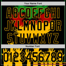 Charger l'image dans la galerie, Custom Black Green Red-Gold 3D Pattern Design Black History Month Africa Tribal Authentic Baseball Jersey
