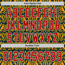 Load image into Gallery viewer, Custom Black Red Yellow Green-White 3D Pattern Design Black History Month African Ethnicity Style Authentic Baseball Jersey
