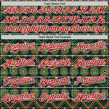 Load image into Gallery viewer, Custom Black Red Green Yellow-White 3D Pattern Design Black History Month African Ethnicity Style Authentic Baseball Jersey
