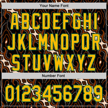 Load image into Gallery viewer, Custom Black Gold Red Cream-Kelly Green 3D Pattern Design Black History Month Abstract Authentic Baseball Jersey
