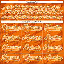 Charger l'image dans la galerie, Custom Bay Orange White 3D Pattern Lightning Hockey Lace Neck Jersey
