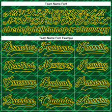 Загрузить изображение в средство просмотра галереи, Custom Green Yellow 3D Pattern Lightning Hockey Lace Neck Jersey
