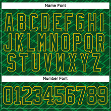 Загрузить изображение в средство просмотра галереи, Custom Green Yellow 3D Pattern Lightning Hockey Lace Neck Jersey
