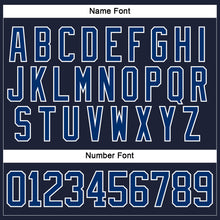 Загрузить изображение в средство просмотра галереи, Custom Navy US Navy Blue Red-White 3D Pattern Plaid Hockey Jersey
