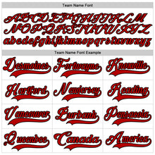 Laden Sie das Bild in den Galerie-Viewer, Custom White Red Gray-Black 3D Pattern Plaid Hockey Jersey
