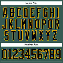 Загрузить изображение в средство просмотра галереи, Custom Green Black Gold-White 3D Pattern Plaid Hockey Jersey
