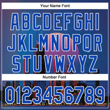 Charger l'image dans la galerie, Custom Blue Thunder Blue-White Chicago Illinois Nightscape Landmark City Symbol Authentic Baseball Jersey
