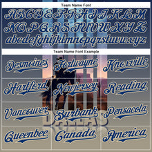 Charger l'image dans la galerie, Custom Blue US Navy Blue City Cream-Gray Dallas Texas Western Cowboy City Symbol Authentic Baseball Jersey
