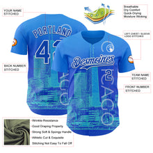 Загрузить изображение в средство просмотра галереи, Custom Blue Thunder Blue-White Chicago Illinois Cityscape Skyline City Symbol Authentic Baseball Jersey
