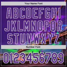 Charger l'image dans la galerie, Custom Purple White New Orleans Louisiana Cityscape Landmark City Symbol Authentic Baseball Jersey
