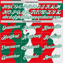 Load image into Gallery viewer, Custom Fire Red White-Kelly Green Mexico Performance T-Shirt
