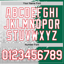 Laden Sie das Bild in den Galerie-Viewer, Custom White Kelly Green-Fire Red Mexico Tribal Performance T-Shirt
