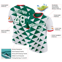 Charger l'image dans la galerie, Custom White Kelly Green-Fire Red Mexico Performance T-Shirt
