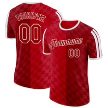 Загрузить изображение в средство просмотра галереи, Custom Red White Denmark Performance T-Shirt
