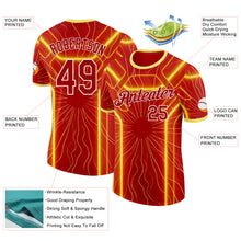 Load image into Gallery viewer, Custom Red White-Yellow North Macedonia Performance T-Shirt
