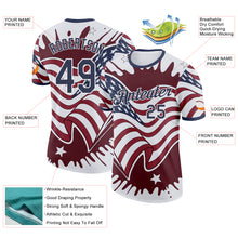 Laden Sie das Bild in den Galerie-Viewer, Custom White Blue-Red USA Flag Star Performance T-Shirt
