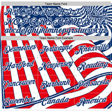 Laden Sie das Bild in den Galerie-Viewer, Custom White Blue-Red USA Flag Performance T-Shirt
