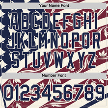 Charger l'image dans la galerie, Custom Red Blue-Cream American Flower Performance T-Shirt
