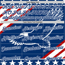 Загрузить изображение в средство просмотра галереи, Custom US Navy Blue Red-White American Eagle And Star Performance T-Shirt
