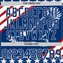 Загрузить изображение в средство просмотра галереи, Custom US Navy Blue Red-White American Eagle And Star Performance T-Shirt
