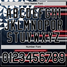 Charger l'image dans la galerie, Custom Blue Black Red-White American Abstract Geometric Shape Line Performance T-Shirt
