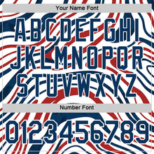 Load image into Gallery viewer, Custom White Blue-Red American Abstract Liquid Performance T-Shirt
