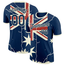 Charger l'image dans la galerie, Custom Blue Navy Red-White Australian Flag Southern Cross Performance T-Shirt
