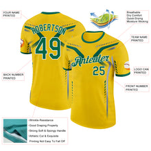 Laden Sie das Bild in den Galerie-Viewer, Custom Yellow Green-White Australian Performance T-Shirt
