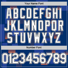 Laden Sie das Bild in den Galerie-Viewer, Custom Blue White Orange-Black Netherlands Geometric Shapes Performance T-Shirt
