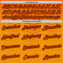 Load image into Gallery viewer, Custom Orange Black Netherlands Line Performance T-Shirt
