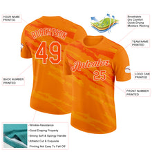 Load image into Gallery viewer, Custom Orange White Netherlands Splash Performance T-Shirt
