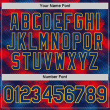 Загрузить изображение в средство просмотра галереи, Custom Navy US Navy Blue Red-Gold Netherlands Abstract Pattern Performance T-Shirt
