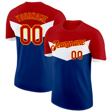 Загрузить изображение в средство просмотра галереи, Custom Red White Blue-Gold Netherlands Performance T-Shirt
