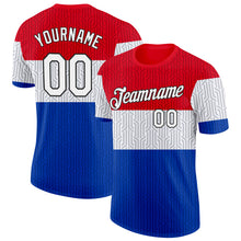 Load image into Gallery viewer, Custom Red White Blue-Black Netherlands Line Performance T-Shirt
