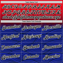 Charger l'image dans la galerie, Custom Blue Black Red-White Netherlands Line Performance T-Shirt
