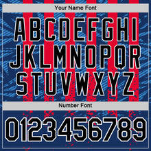 Load image into Gallery viewer, Custom Blue Black Red-White Netherlands Line Splash Performance T-Shirt
