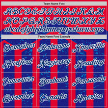 Load image into Gallery viewer, Custom Red US Navy Blue-White Netherlands Line Splash Performance T-Shirt
