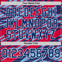 Load image into Gallery viewer, Custom Red US Navy Blue-White Netherlands Line Splash Performance T-Shirt
