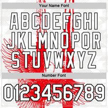 Laden Sie das Bild in den Galerie-Viewer, Custom White Red Gray-Black Tunisia Eagle Performance T-Shirt
